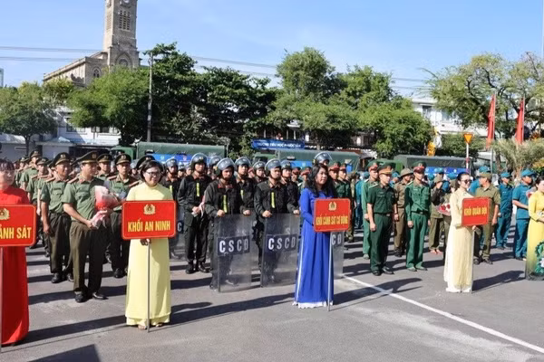 Lễ phát động hưởng ứng Ngày Thế giới và Ngày toàn dân phòng, chống mua bán người 2026 tại phường Nha Trang (Khánh Hòa) sáng 30/7/2026.