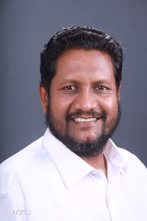 Giáo sư G. Devarajan, Tổng thư ký Đảng Khối Tiến lên toàn Ấn Độ (AIFB). (Ảnh: Ngọc Thúy/TTXVN)