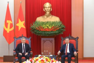 Tổng Bí thư Tô Lâm tiếp Đại tướng Sergei Shoigu, Thư ký Hội đồng An ninh Liên bang Nga.