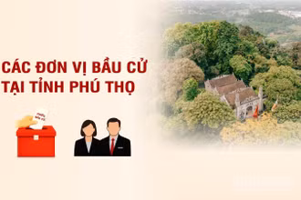 [Infographic] Các đơn vị bầu cử đại biểu Quốc hội tại tỉnh Phú Thọ