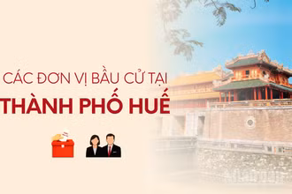 [Infographic] Các đơn vị bầu cử đại biểu Quốc hội tại thành phố Huế