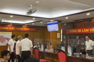 Bộ phận "một cửa" phường Thanh Xuân đã triển khai vận hành thử mô hình chính quyền địa phương 2 cấp.