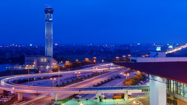 Đài kiểm soát không lưu tại Cảng hàng không quốc tế Nội Bài. (Ảnh: Cục Hàng không Việt Nam)
