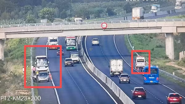 Theo dõi cao tốc qua hệ thống camera AI giúp xác định đúng tình huống vi phạm để xử phạt. (Ảnh: Cục Đường bộ Việt Nam)