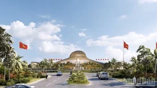 Phối cảnh Cảng Hàng không quốc tế Phú Quốc được nâng cấp, mở rộng chuẩn bị phục vụ APEC 2027. (Ảnh: Báo Nhân Dân)