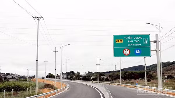 Cao tốc Tuyên Quang-Phú Thọ. (Ảnh: Báo Nhân Dân)