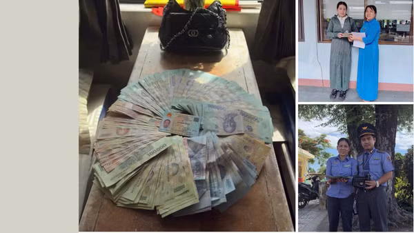 Số tài sản bỏ quên trên tàu được tổ tàu SE9 tiếp nhận và trả lại khách bỏ quên.