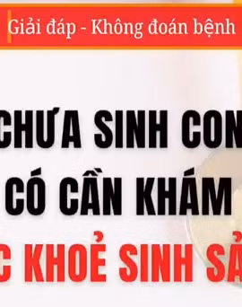 [Video] Chưa sinh con có cần khám sức khỏe sinh sản?