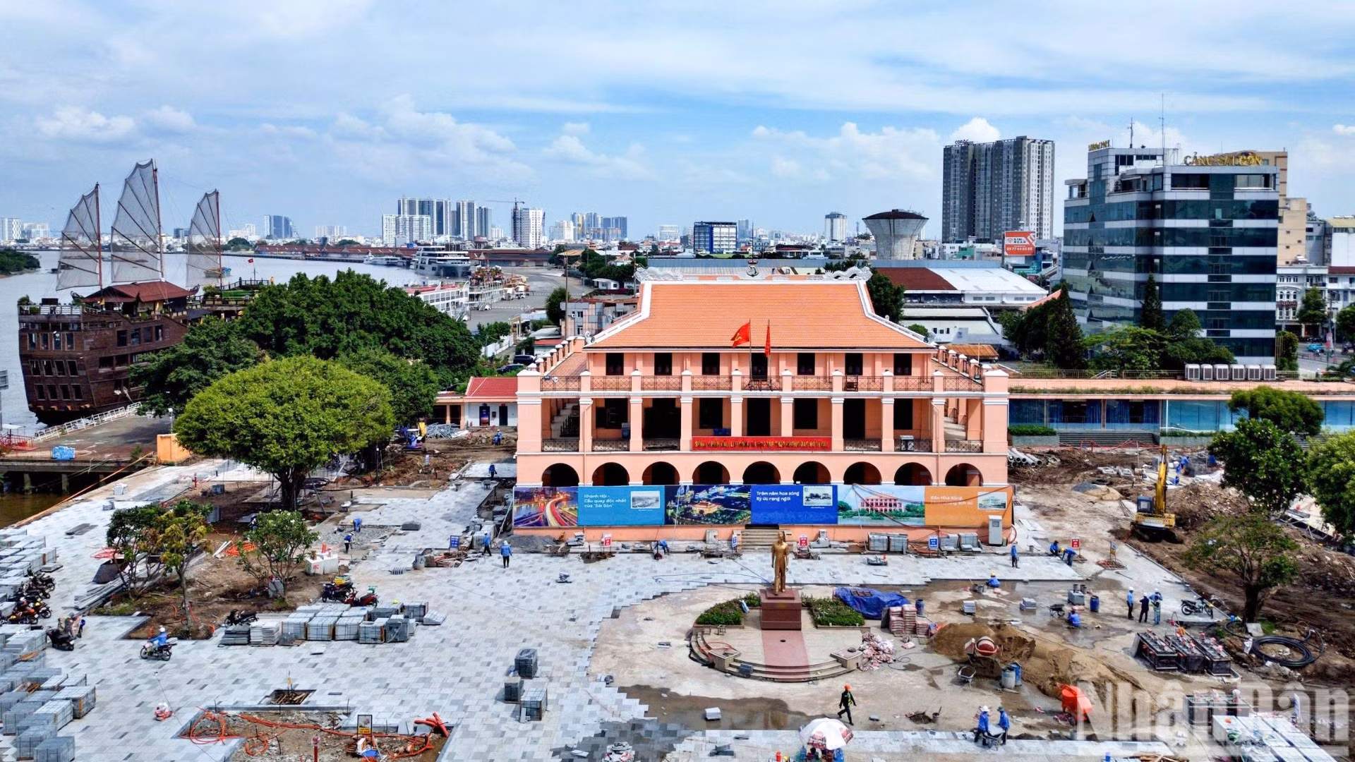 Dự án chỉnh trang Bảo tàng Hồ Chí Minh-Chi nhánh Thành phố Hồ Chí Minh đang bước vào giai đoạn tăng tốc với nhiều hạng mục dần hoàn thiện.