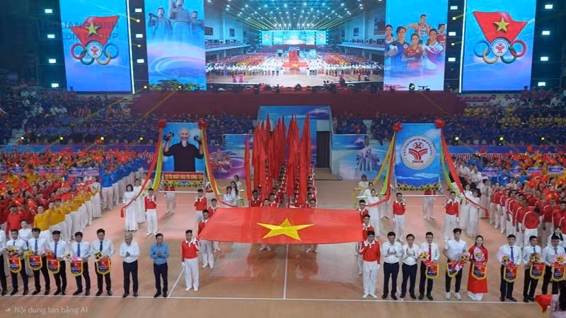 Quang cảnh Đại hội Thể dục thể thao Tập đoàn Công nghiệp Than-Khoáng sản Việt Nam lần thứ III, năm 2026.