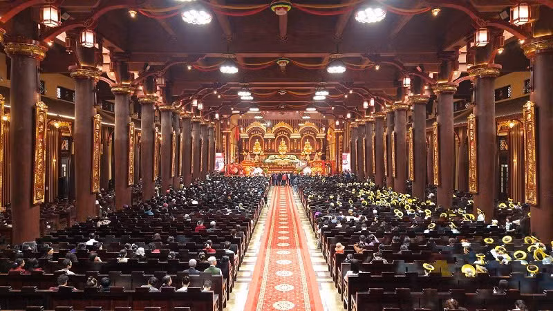 Quang cảnh lễ Khai hội Xuân Yên Tử năm 2026.
