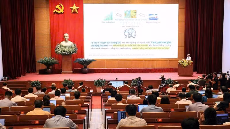 Diễn đàn khoa học công nghệ, đổi mới sáng tạo, chuyển đổi số thành phố Quảng Ninh năm 2026. (Ảnh: QUANG THỌ)