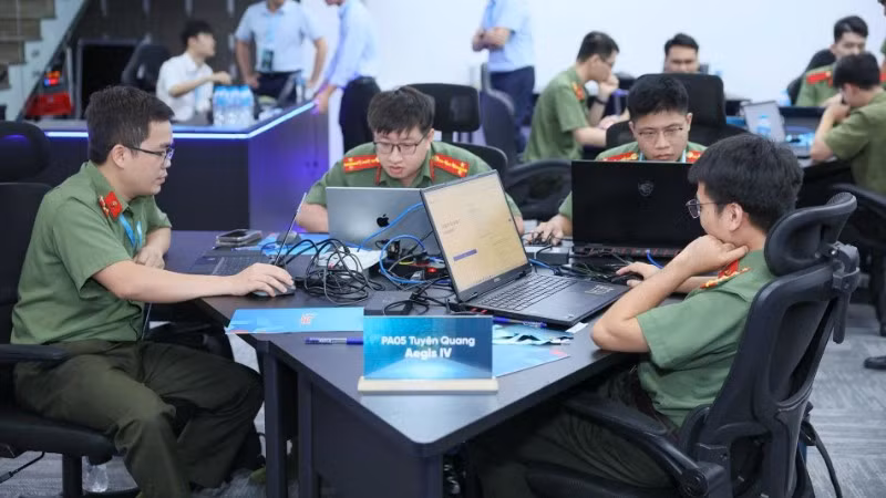 Cuộc thi "Hành trình truy vết tội phạm mạng" do Cục An ninh mạng và Phòng, chống tội phạm sử dụng công nghệ cao (A05), Bộ Công an tổ chức nhằm nâng cao kỹ năng điều tra số, phân tích dữ liệu và phòng chống tội phạm công nghệ cao trong môi trường số. (Ảnh: A05)