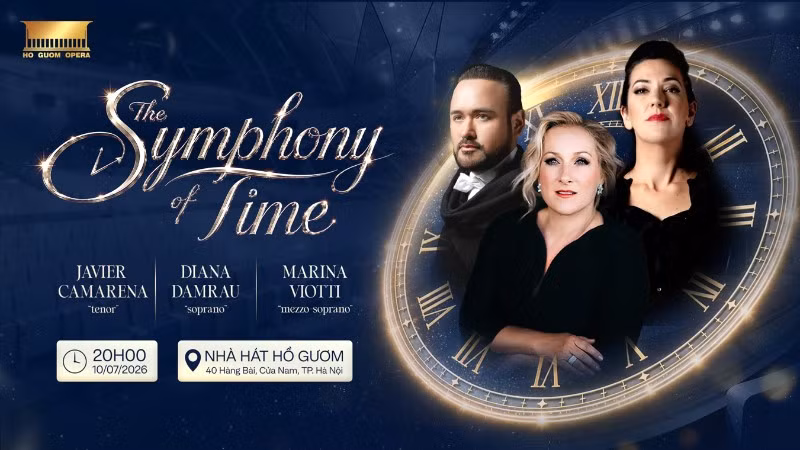 Hòa nhạc đặc biệt mang tên “The Symphony of Time” - kỷ niệm 3 năm khánh thành Nhà hát Hồ Gươm (9/7/2023-9/7/2026). (Nguồn: Nhà hát Hồ Gươm)
