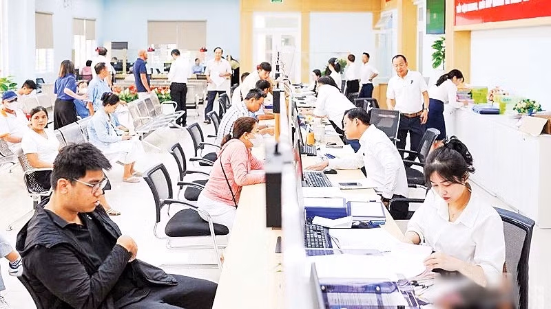 Hoạt động mô hình chính quyền địa phương hai cấp tại phường Thanh Khê (thành phố Đà Nẵng). (Ảnh: CÔNG VINH)