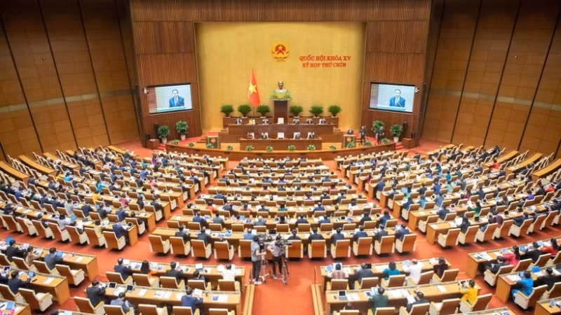 Quang cảnh kỳ họp Quốc hội. (Ảnh: DUY LINH)