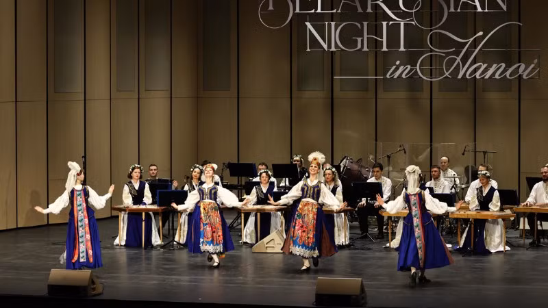 Chương trình nghệ thuật “Belarusian Night in Hanoi” vào năm 2025 tại Nhà hát Hồ Gươm.(Nguồn: Nhà hát Hồ Gươm)