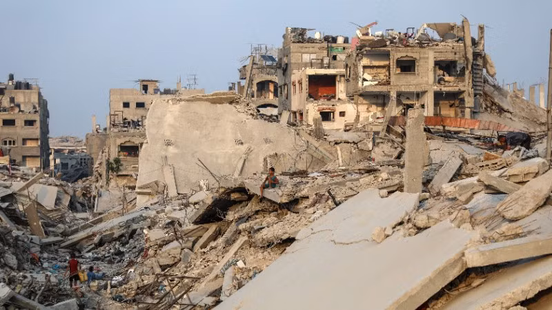 Cảnh đổ nát do xung đột tại Gaza. (Ảnh: THX/TTXVN)