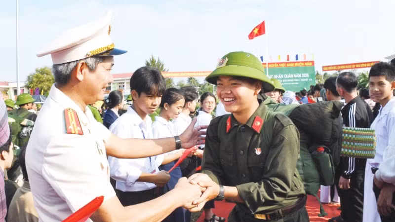 Niềm vui và tự hào khi trúng tuyển nghĩa vụ Công an nhân dân.