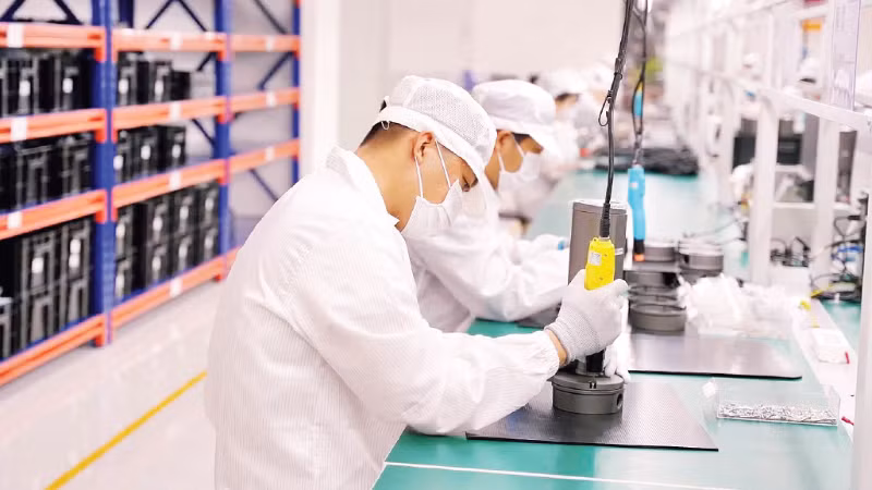 Nhà máy sản xuất AI Camera của MK Vision tại khu Công nghiệp Thăng Long Vĩnh Phúc, Bình Xuyên, tỉnh Phú Thọ. (Ảnh: BÍCH LIÊN)