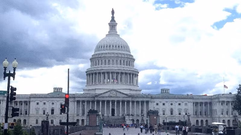 Tòa nhà Quốc hội Mỹ tại thủ đô Washington DC. (Ảnh: TTXVN)