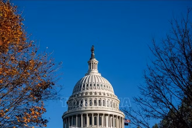 Tòa nhà Quốc hội Mỹ tại Washington, D.C. (Ảnh: THX/TTXVN)