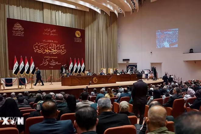 Quang cảnh một phiên họp Quốc hội Iraq ở thủ đô Baghdad. (Ảnh: THX/TTXVN)