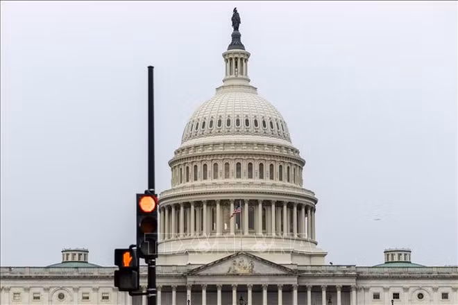 Tòa nhà Quốc hội Mỹ ở Washington D.C. (Ảnh: THX/TTXVN)
