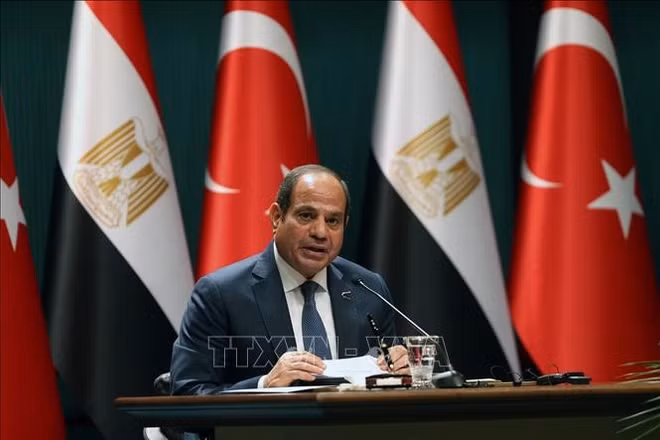Tổng thống Ai Cập Abdel Fattah al-Sisi. (Ảnh: THX/TTXVN)