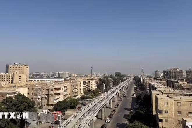 Một góc thủ đô Cairo. (Ảnh: Hoàng Nhương/TTXVN)