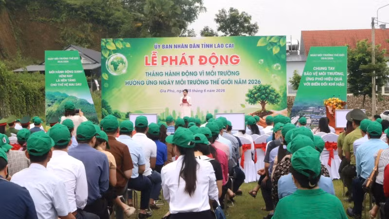 Tỉnh Lào Cai phát động Tháng hành động vì môi trường năm 2026.