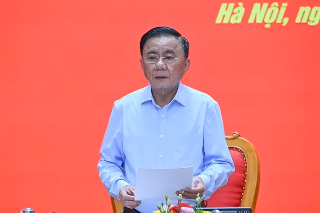 Đồng chí Trần Cẩm Tú, Ủy viên Bộ Chính trị, Thường trực Ban Bí thư. (Ảnh: THỦY NGUYÊN)