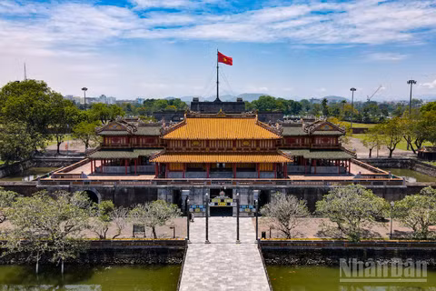 Vẻ đẹp của Đại Nội Huế, một phần trong Quần thể di tích Cố đô Huế, mang đậm dấu ấn văn hóa, lịch sử, kiến trúc của triều đại nhà Nguyễn. Nơi đây được tổ chức UNESCO công nhận là di sản văn hóa thế giới vào năm 1993. (Ảnh: THẾ ĐẠI)