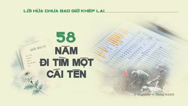 58 năm tìm một cái tên