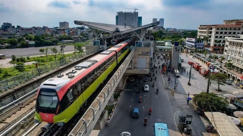 Tuyến metro Nhổn-Cầu Giấy đã phục vụ hơn 6,4 triệu lượt hành khách. (Ảnh: TRUNG DŨNG)
