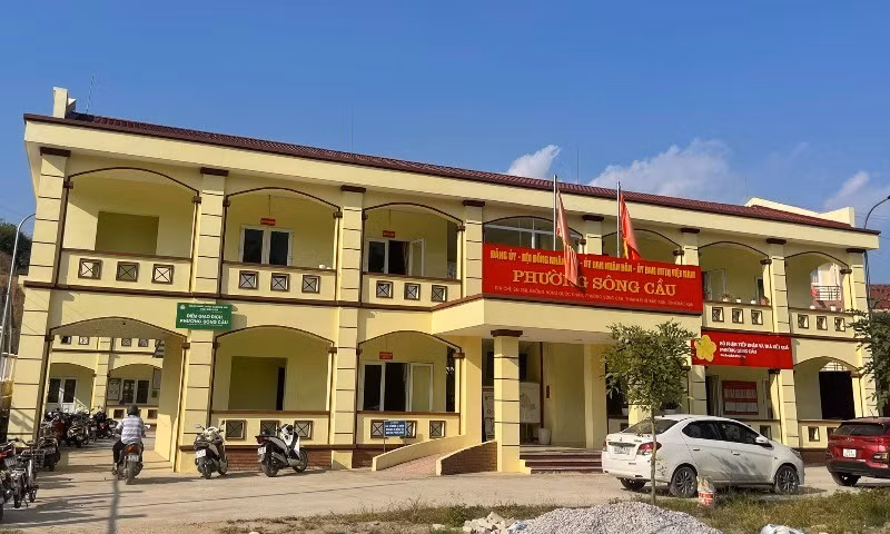 Trụ sở phường Sông Cầu, thành phố Bắc Kạn sẽ được sắp xếp, bố trí lại khi thành lập phường mới. (Ảnh: THU CÚC)