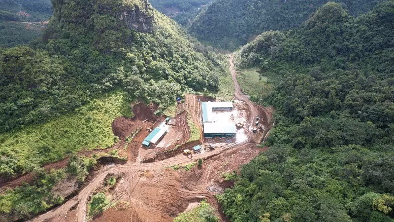 Khu vực xây dựng nhà xưởng đã san ủi trái phép trên diện tích hơn 33.215m2. (Ảnh: TUẤN SƠN)
