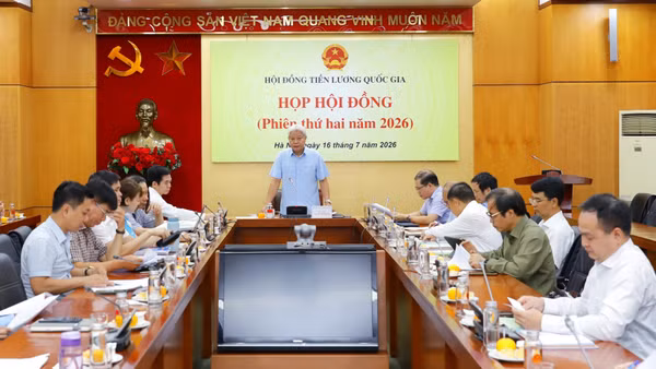 Phiên họp lần thứ hai năm 2026 của Hội đồng Tiền lương quốc gia, tháng 7/2026. (Ảnh Moha)
