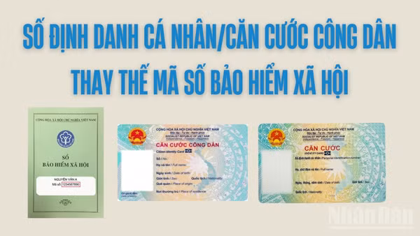 Từ ngày 1/9: Số định danh cá nhân/căn cước công dân thay mã số bảo hiểm xã hội 