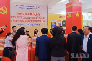 Thời gian vừa qua, Thư viện tỉnh Thái Nguyên có nhiều hoạt động quảng bá sách, báo, tạp chí (Ảnh: THẾ BÌNH)