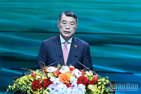 Thủ tướng Chính phủ Lê Minh Hưng phát biểu ý kiến tại Lễ công bố. (Ảnh: TRẦN HẢI)