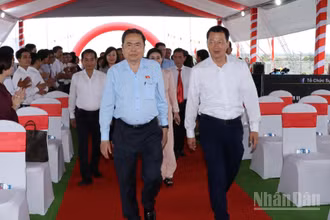 Chủ tịch Quốc hội Trần Thanh Mẫn đến dự Lễ khởi động Dự án thành phần 1-bồi thường, hỗ trợ và tái định cư tuyến Hương lộ 2 đoạn từ Quốc lộ 51 đến cao tốc Thành phố Hồ Chí Minh-Long Thành-Dầu Giây.