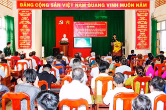 Hội nghị tuyên truyền tại xã An Thạnh 3, huyện Cù Lao Dung