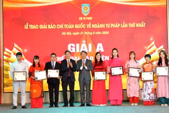 Báo Nhân Dân đoạt giải C Giải báo chí toàn quốc về ngành tư pháp lần thứ nhất
