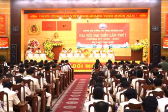 Quang cảnh Đại hội đại biểu Đảng bộ Công an tỉnh Quảng Trị lần thứ I, nhiệm kỳ 2025-2030.
