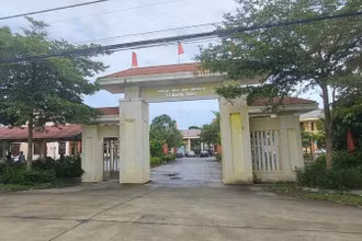 Trụ sở xã Quảng Trung, thị xã Ba Đồn sẽ trở thành trụ sở xã Nam Ba Đồn, tỉnh Quảng Trị từ ngày 1/7. 
