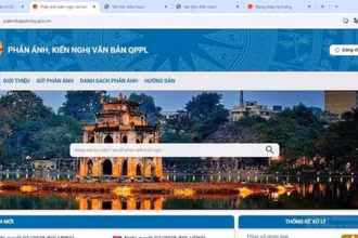 Hệ thống thông tin tiếp nhận, xử lý phản ánh, kiến nghị về văn bản quy phạm pháp luật.