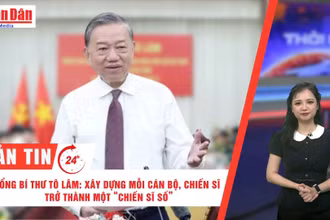 [Video] Thời sự 24h ngày 5/8/2025: Tổng Bí thư Tô Lâm: Mỗi cán bộ, chiến sĩ trở thành một “chiến sĩ số”