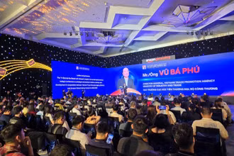 Hội nghị "Bứt phá xuất khẩu: Thương hiệu Việt cất cánh toàn cầu". (Ảnh: KIM DUNG)