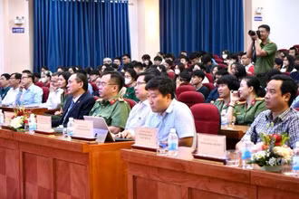 Các đại biểu tham dự Ngày hội toàn dân bảo vệ an ninh Tổ quốc.